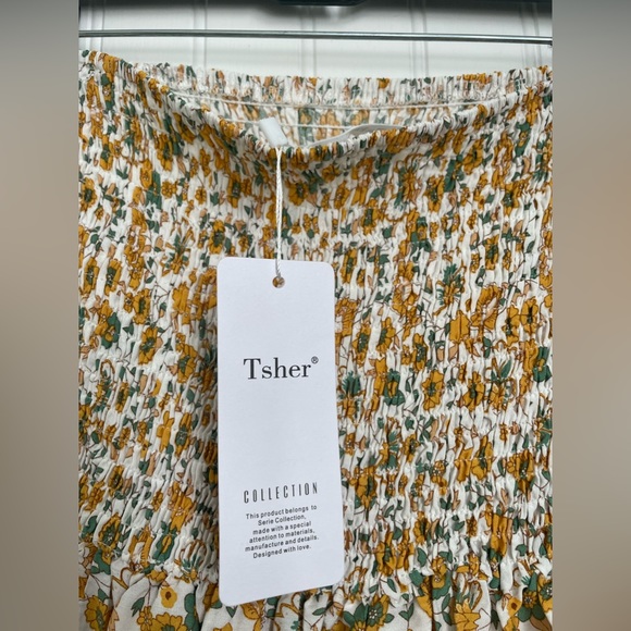 Strapless sundress with floral design - Picture 4 of 4